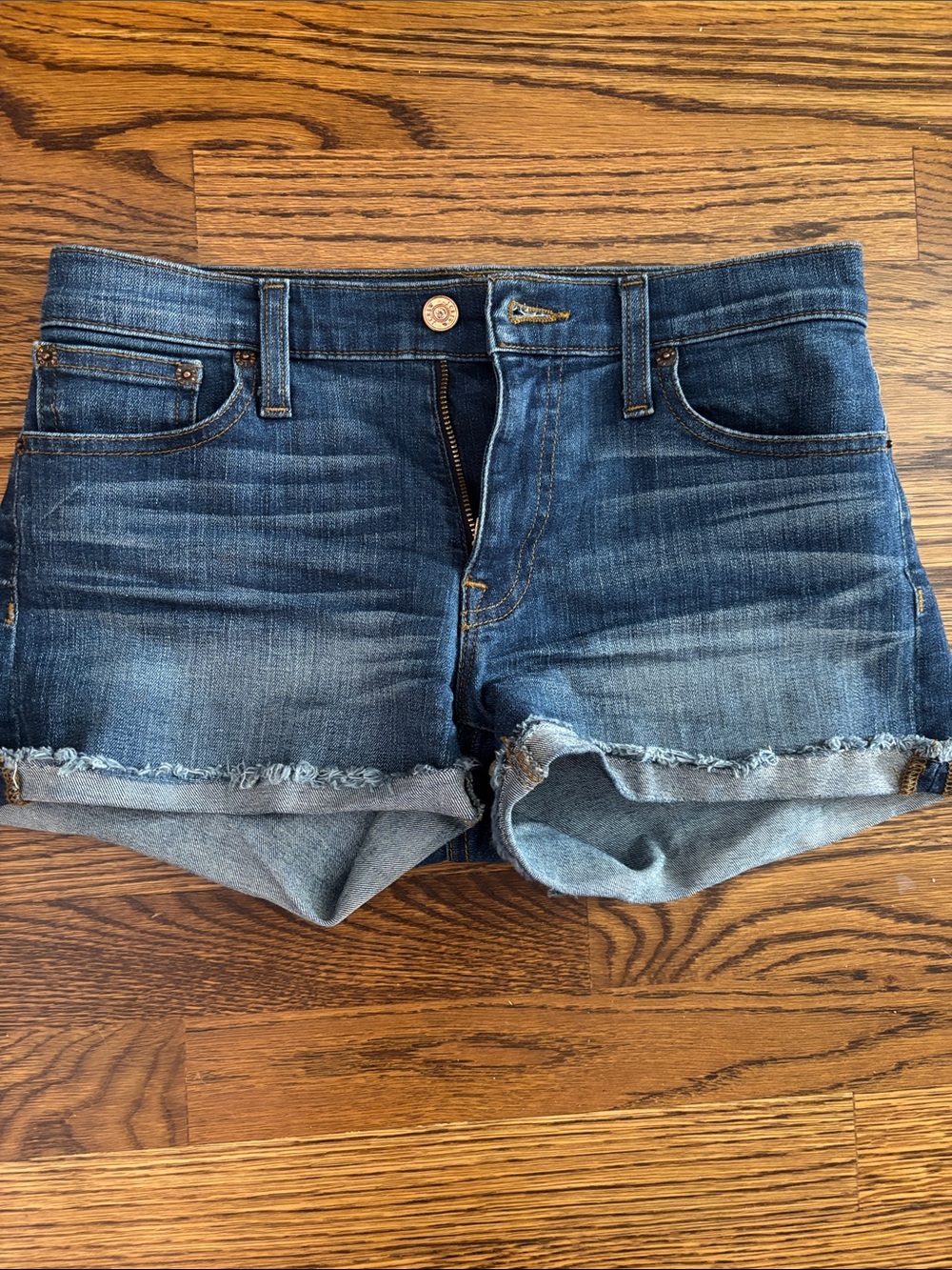 Jcrew Dark Blue Denim Cutoff Shorts - Women size 24